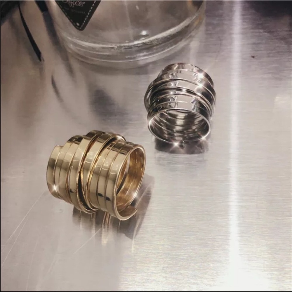 BOHO CHÍC WRAP AROUND RING IN GOLD OR SILVER - Picture 4 of 6